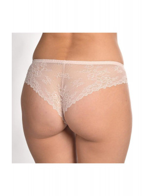 Труси жіночі танга Effetto Lingerie ELLEN 38/S срібляста півонія 001 27 03