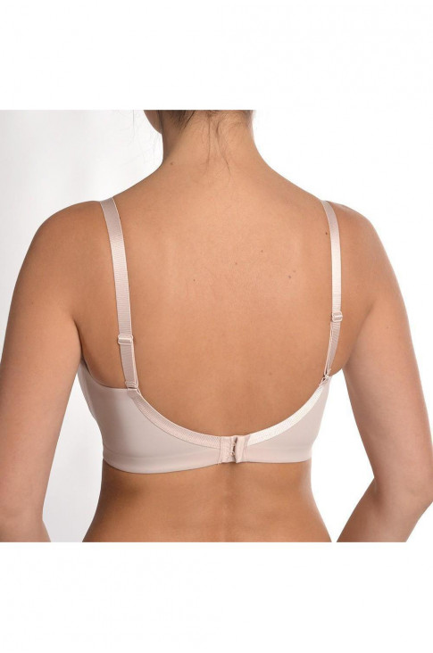 Бюстгальтер базовый на косточках на бретелях и чашкой push-up Effetto Lingerie серебряный пион 001 10 03