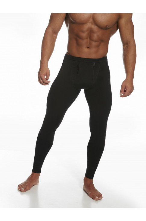 Чоловічі кальсони бавовна термо Cornette Drawers thermo Plus чорний 049