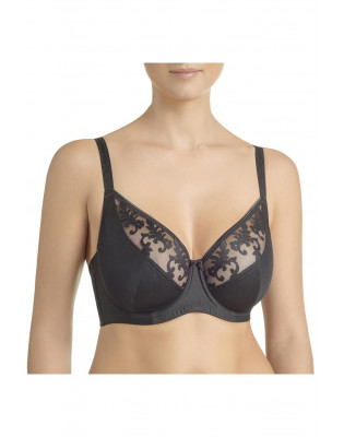 Бюстгальтер базовий на кісточках на бретелях та м'якою чашкою Effetto Lingerie чорний 006 16 02