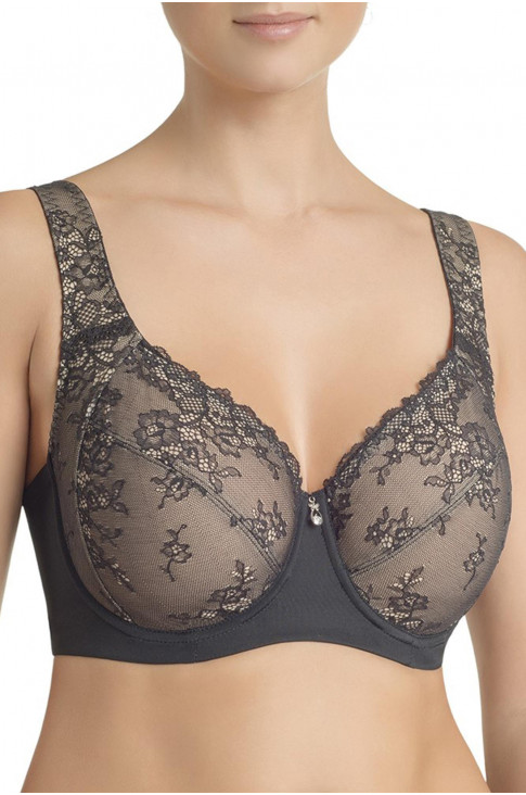 Бюстгальтер базовый на косточках на бретелях с мягкой чашкой Effetto Lingerie черный 001 15 02